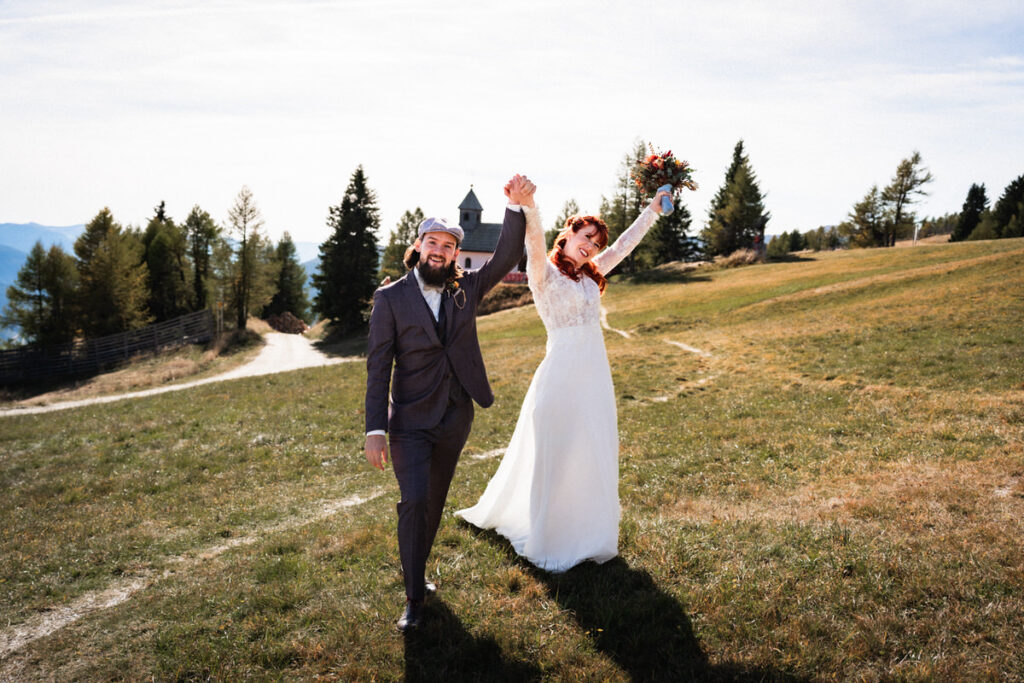 Almhochzeit Katschberg - Brautpaarshooting Gamskogelhütte